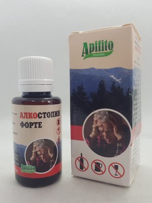Алкостопин Форте, капли от алкогольной зависимости Бельгия, Apifito pharm 30 мл 1478217400 фото