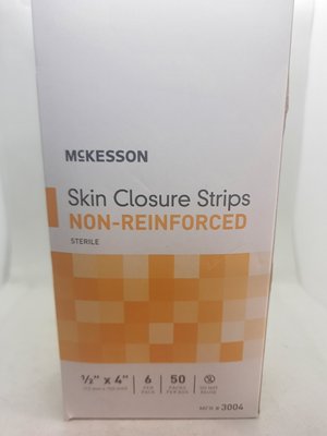 Смужки для закриття шкіри не посиленні McKesson стерильні 12х102 мм 50x6 шт. 1686170685 фото