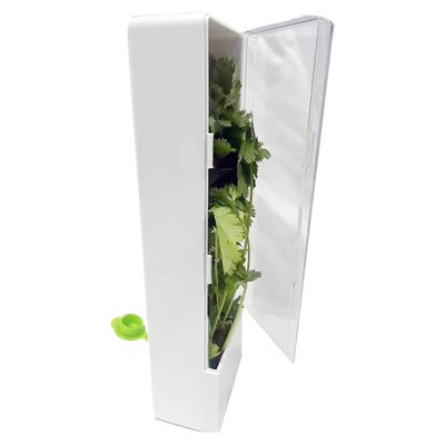 Контейнер для зберігання зелені на довгий термін Herb Saver Квадратний Білий ZL2 фото