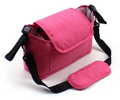 Сумка-Органайзер для коляски, аксесуари для дитячих колясок, сумка на коляску, сумка для мам Рожевий 1720293329 фото