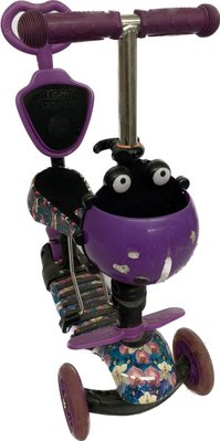 Б/у Детский самокат Scooter Божья коровка с принтом Фиолетовый 1814782014 фото