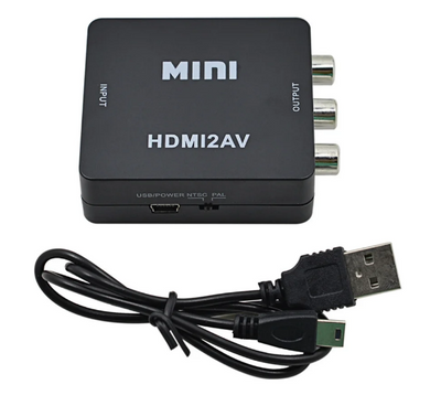 Конвертер HDMI mini на RCA AV/CVBS адаптер перетворювач 1369172580 фото