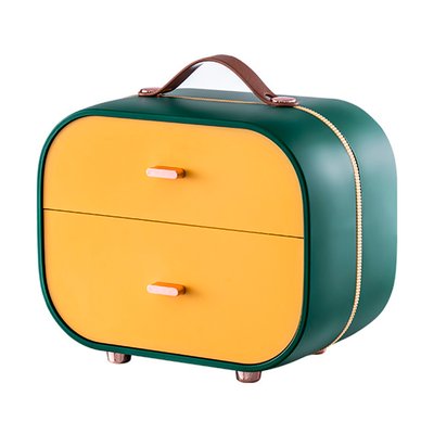 Шкатулка для хранения украшений с выдвижными ящиками портативная Желто-зеленый ttwz03 фото