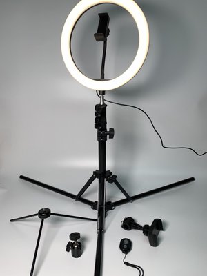 LED Світлодіодна кільцева лампа MOHOO, 10' кільцева лампа з підставкою для штатива і власником телефону AMZ064 фото