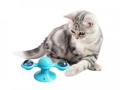 Игрушка для кошек развивающая rotate windmill cat toy 1369172587 фото