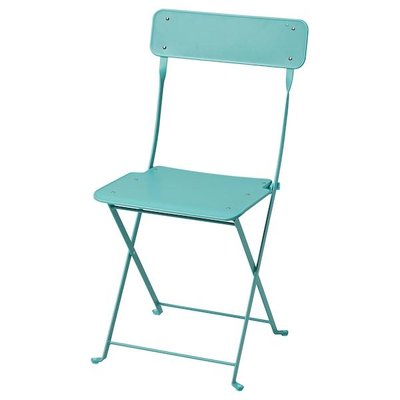 Садовий стілець складаний Бірюзовий IKEA SALTHOLMEN 1609967213 фото