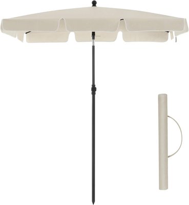 Зонт Songmics 180 x 125 см, балконный зонт UPF 50 Бежевый PAMZ18 фото