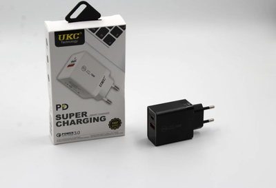 Зарядний пристрій мережевий адаптер UKC 6924 super charging 18 W 1369171875 фото