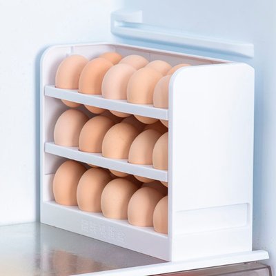 Контейнер для зберігання яєць 30 шт. в холодильнику 3 рівня Білий egg3_hold фото