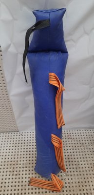 Боксерский мешок груша для ног 110 см Синий 1744846102 фото