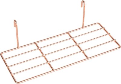 Підвісна полиця для ванної та кухні 25x10x7 см Рожеве золото AMZ252 фото