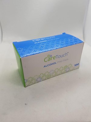 Стерильные спиртовые салфетки Care Touch, 2 слоя, 300 спиртовых салфеток в коробке 1675844283 фото