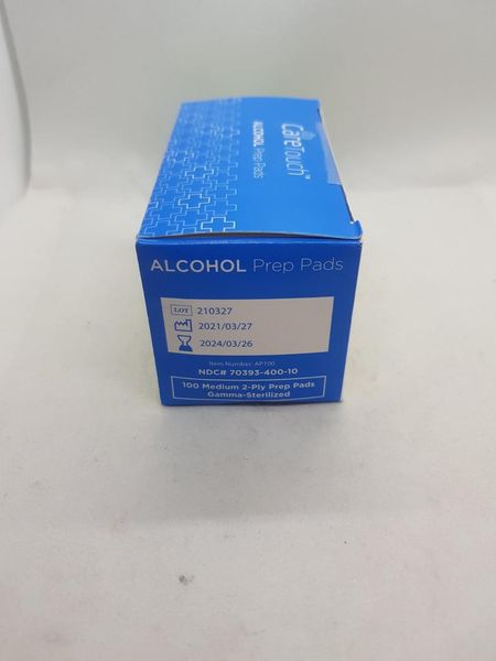 Стерильные спиртовые салфетки Care Touch, 2 слоя, 300 спиртовых салфеток в коробке 1675844283 фото